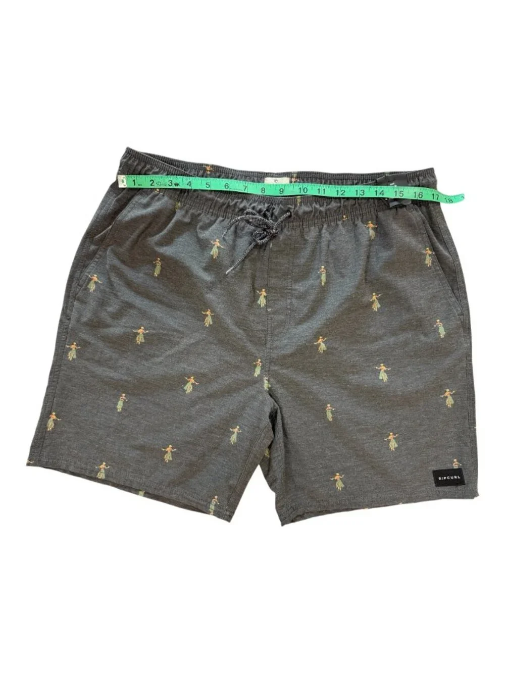 Rip Curl Hula Breach Volley Boardshorts Men's XL Blue Floral Swim Trunks
